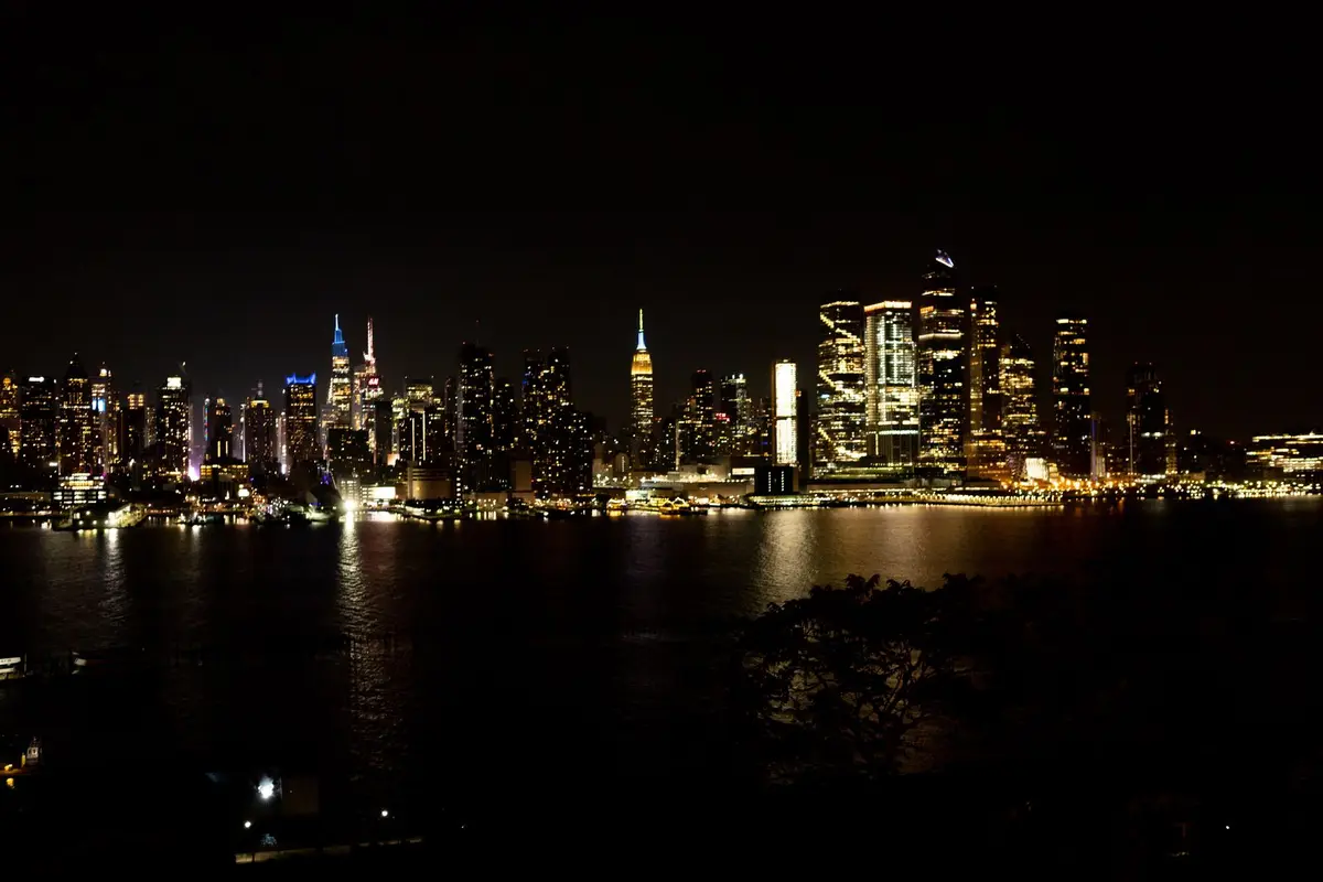 United States at night